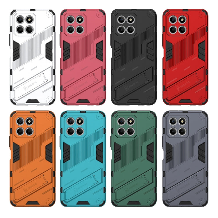 For Honor X8 5G Punk Armor PC + TPU Phone Case with Holder