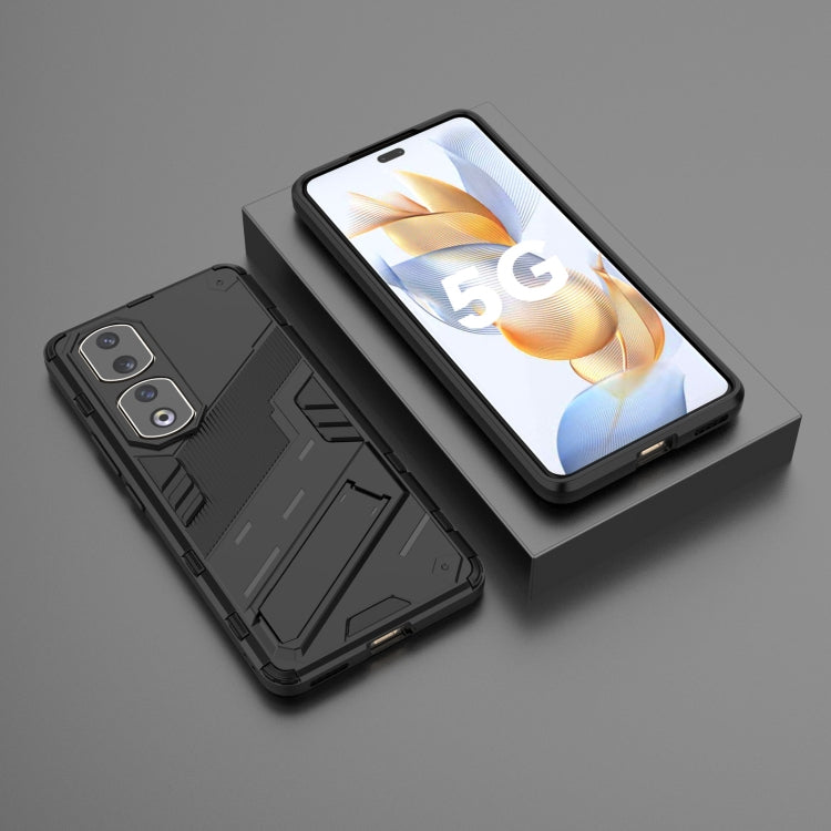 For Honor 90 Pro Punk Armor PC + TPU Phone Case with Holder