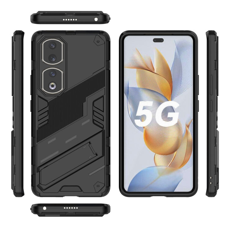 For Honor 90 Pro Punk Armor PC + TPU Phone Case with Holder