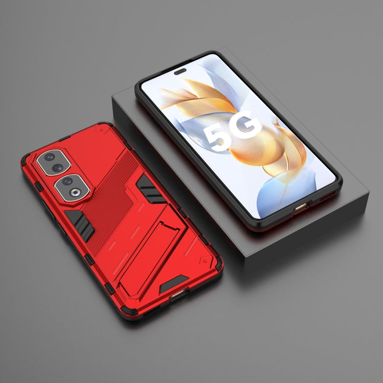 For Honor 90 Pro Punk Armor PC + TPU Phone Case with Holder