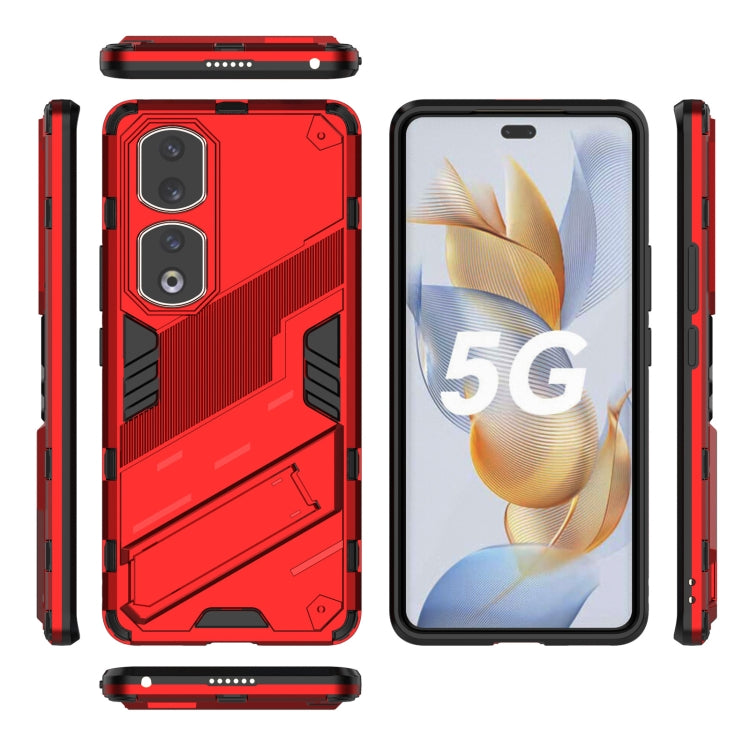 For Honor 90 Pro Punk Armor PC + TPU Phone Case with Holder