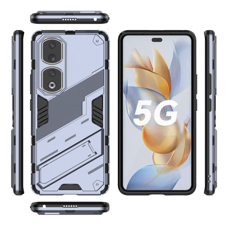 For Honor 90 Pro Punk Armor PC + TPU Phone Case with Holder