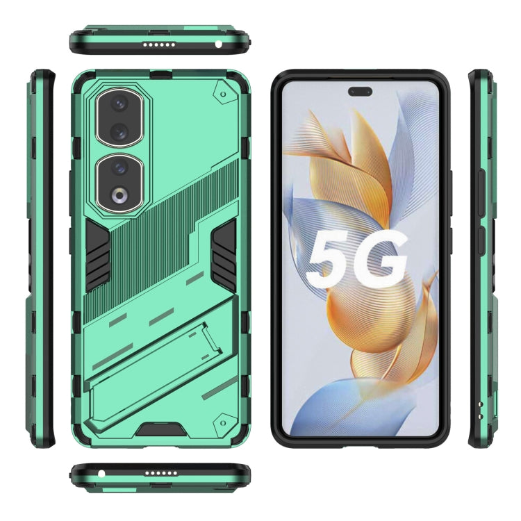 For Honor 90 Pro Punk Armor PC + TPU Phone Case with Holder