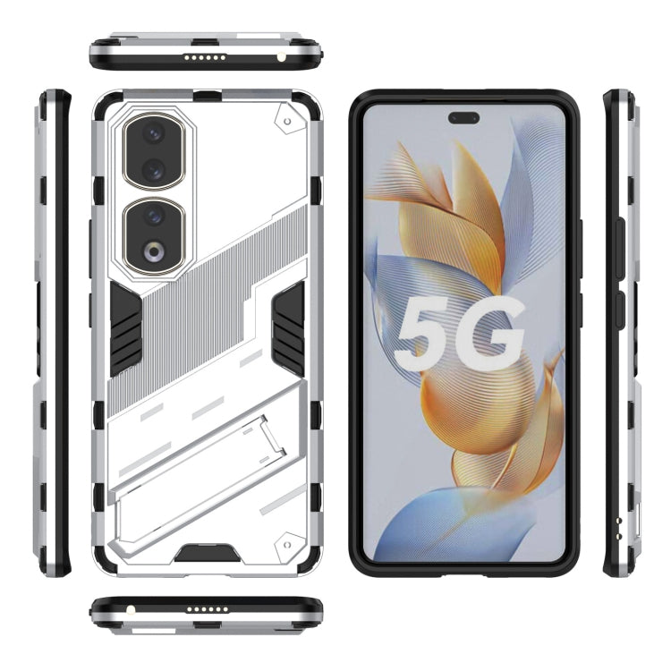 For Honor 90 Pro Punk Armor PC + TPU Phone Case with Holder