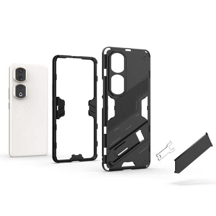 For Honor 90 Pro Punk Armor PC + TPU Phone Case with Holder