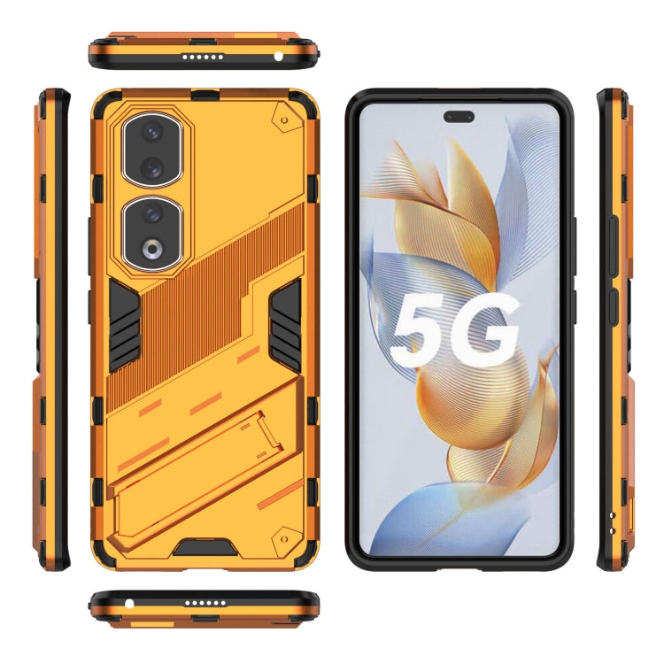 For Honor 90 Pro Punk Armor PC + TPU Phone Case with Holder