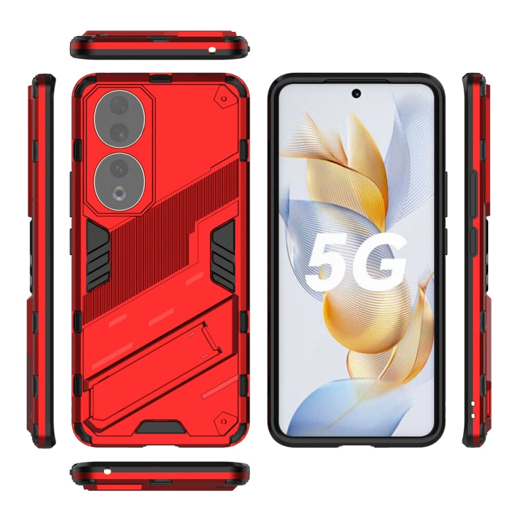 For Honor 90 Punk Armor PC + TPU Phone Case with Holder