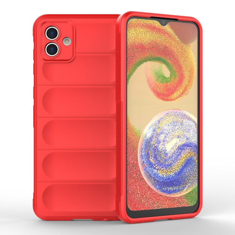 For Samsung Galaxy A04 4G Magic Shield TPU + Flannel Phone Case