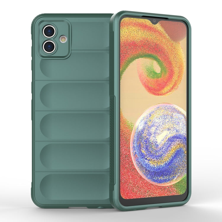 For Samsung Galaxy A04 4G Magic Shield TPU + Flannel Phone Case