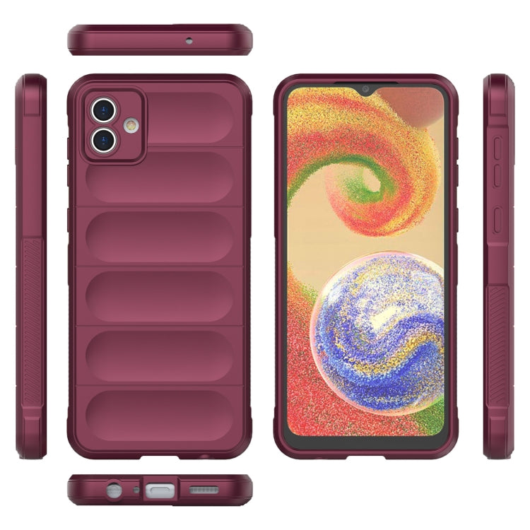 For Samsung Galaxy A04 4G Magic Shield TPU + Flannel Phone Case