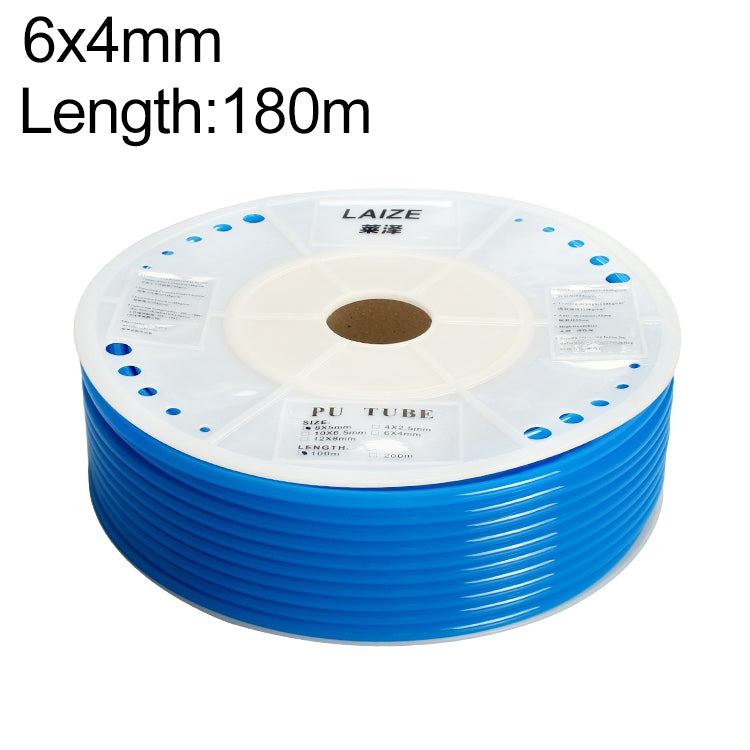 LAIZE Pneumatic Compressor Air Flexible PU Tube, Specification:6x4mm, 180m
