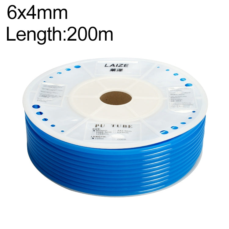 LAIZE Pneumatic Compressor Air Flexible PU Tube, Specification:6x4mm, 200m