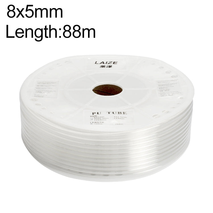 LAIZE Pneumatic Compressor Air Flexible PU Tube, Specification:8x5mm, 88m