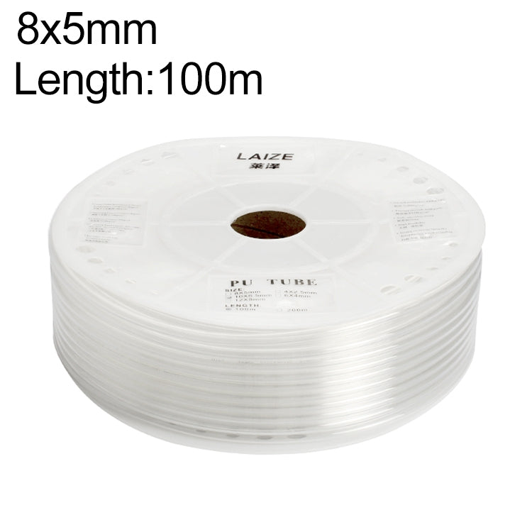 LAIZE Pneumatic Compressor Air Flexible PU Tube, Specification:8x5mm, 100m