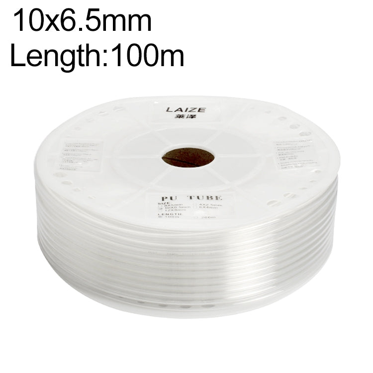 LAIZE Pneumatic Compressor Air Flexible PU Tube, Specification:10x6.5mm, 100m