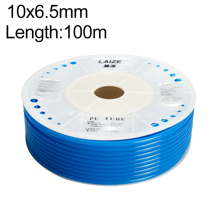 LAIZE Pneumatic Compressor Air Flexible PU Tube, Specification:10x6.5mm, 100m