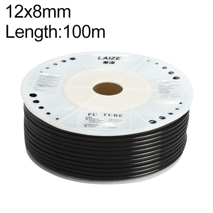 LAIZE Pneumatic Compressor Air Flexible PU Tube, Specification:12x8mm, 100m