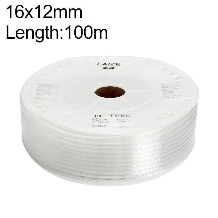 LAIZE Pneumatic Compressor Air Flexible PU Tube, Specification:16x12mm, 100m