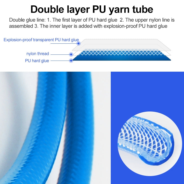 LAIZE Automatic Retractable Air Hose Reel Pneumatic PU Tube, Specification:10x6.5mm, 20m