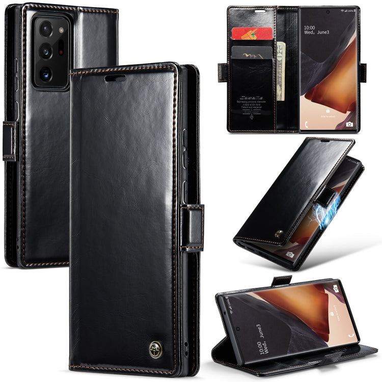 For Samsung Galaxy Note20 Ultra CaseMe 003 Crazy Horse Texture Leather Phone Case