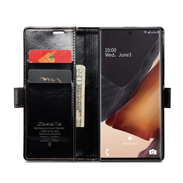 For Samsung Galaxy Note20 Ultra CaseMe 003 Crazy Horse Texture Leather Phone Case