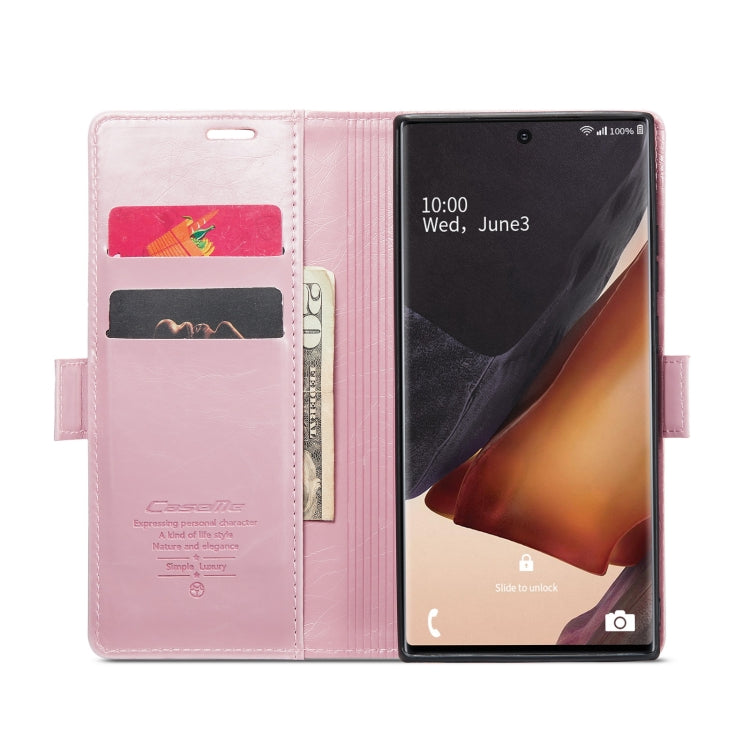 For Samsung Galaxy Note20 Ultra CaseMe 003 Crazy Horse Texture Leather Phone Case