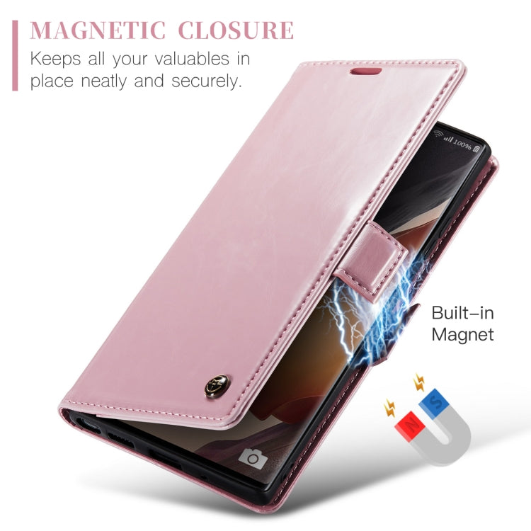 For Samsung Galaxy Note20 Ultra CaseMe 003 Crazy Horse Texture Leather Phone Case