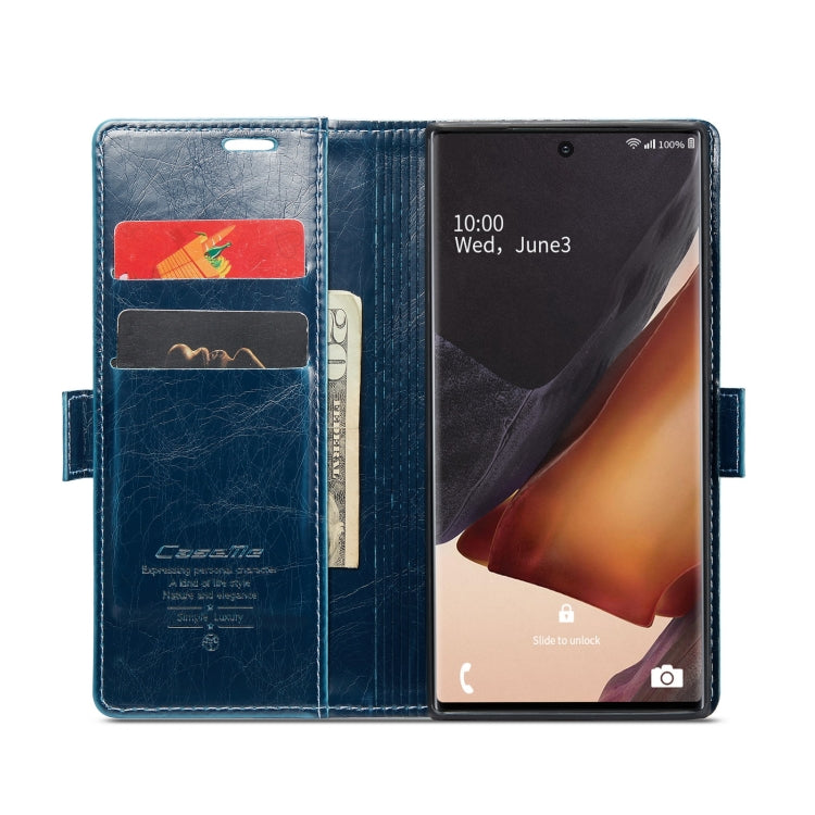 For Samsung Galaxy Note20 Ultra CaseMe 003 Crazy Horse Texture Leather Phone Case