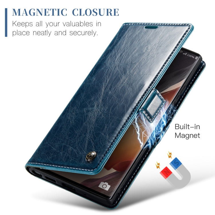 For Samsung Galaxy Note20 Ultra CaseMe 003 Crazy Horse Texture Leather Phone Case