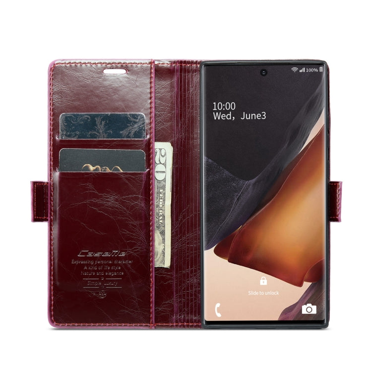 For Samsung Galaxy Note20 Ultra CaseMe 003 Crazy Horse Texture Leather Phone Case