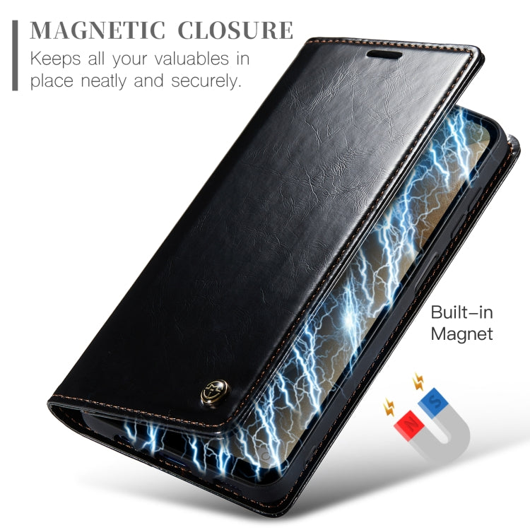 For Samsung Galaxy A12 CaseMe 003 Crazy Horse Texture Leather Phone Case