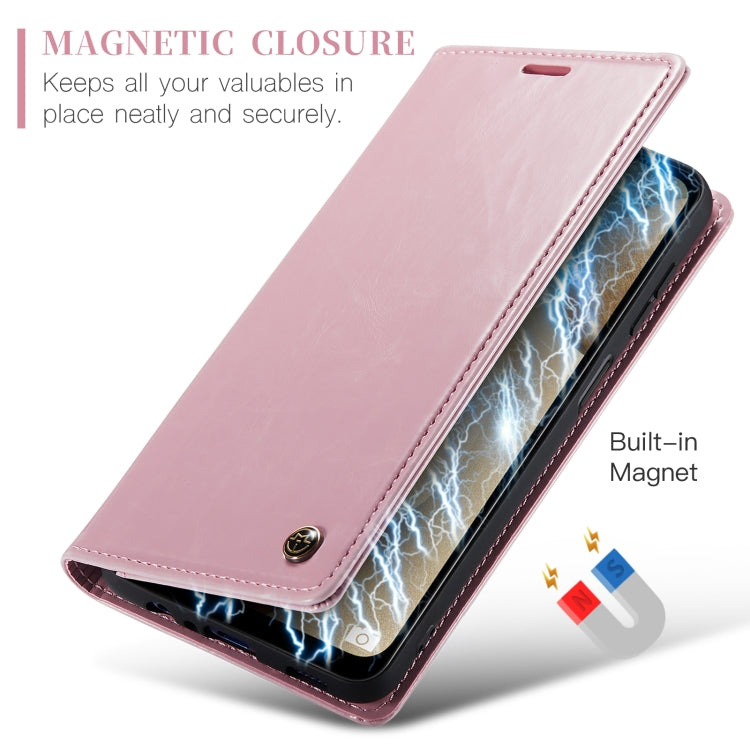 For Samsung Galaxy A12 CaseMe 003 Crazy Horse Texture Leather Phone Case