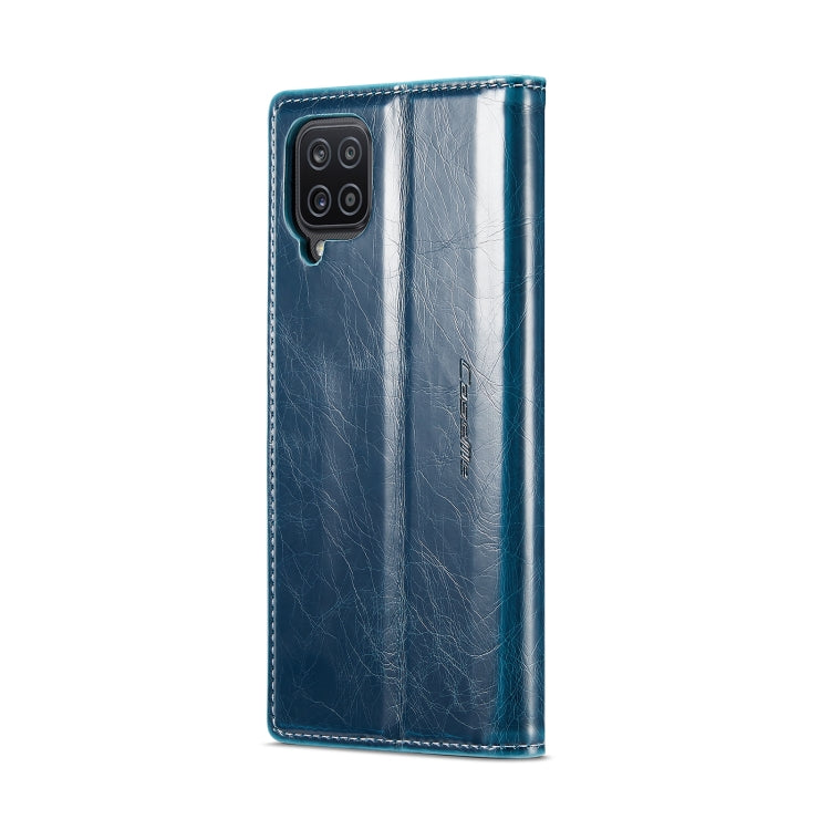 For Samsung Galaxy A12 CaseMe 003 Crazy Horse Texture Leather Phone Case