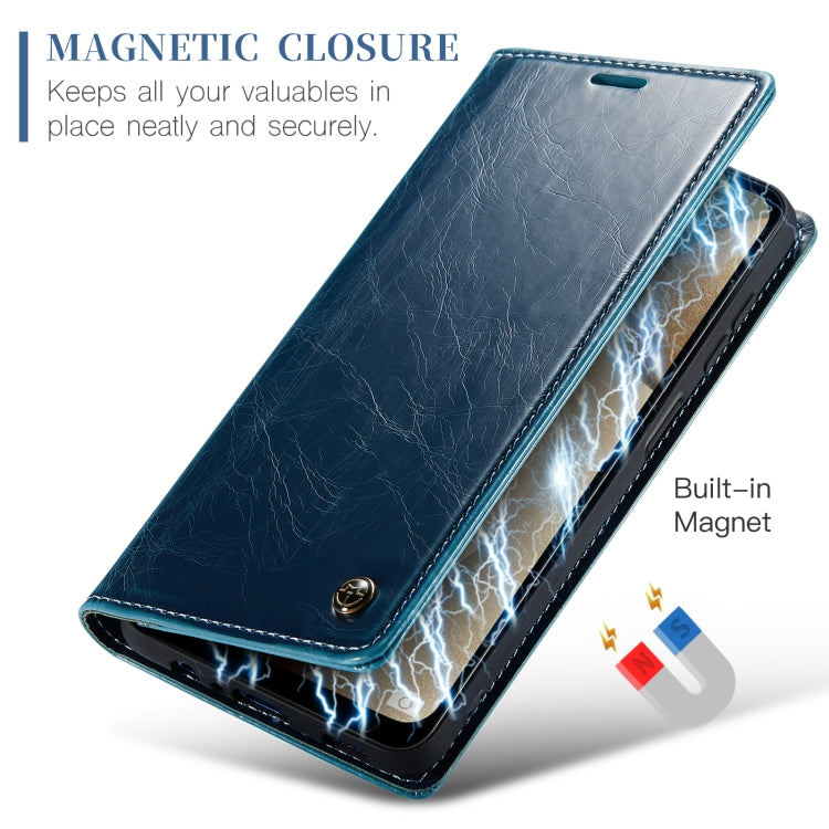 For Samsung Galaxy A12 CaseMe 003 Crazy Horse Texture Leather Phone Case