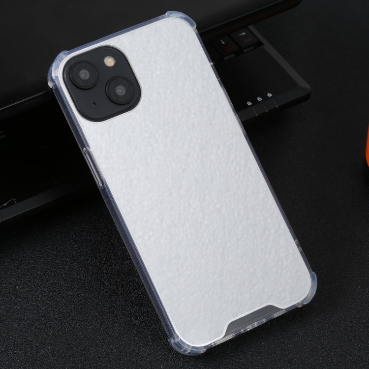 For iPhone 14 Plus Electroplated Mirror Acrylic Four Drop TPU Phone Case