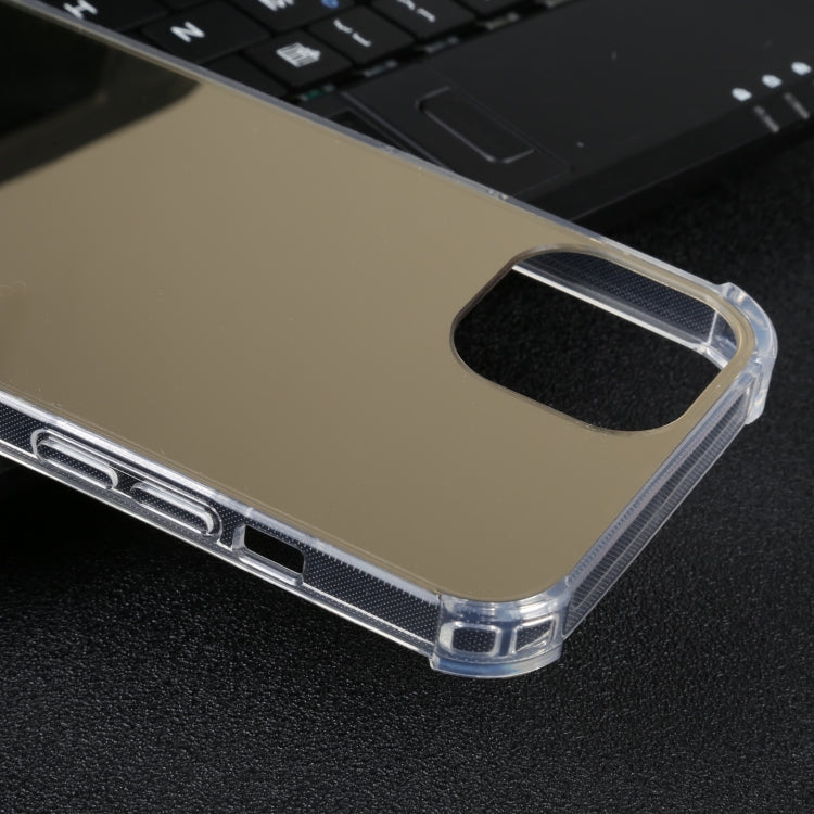For iPhone 14 Plus Electroplated Mirror Acrylic Four Drop TPU Phone Case