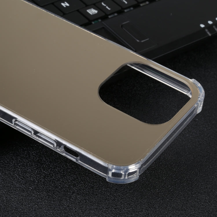 For iPhone 14 Pro Electroplated Mirror Acrylic Four Drop TPU Phone Case