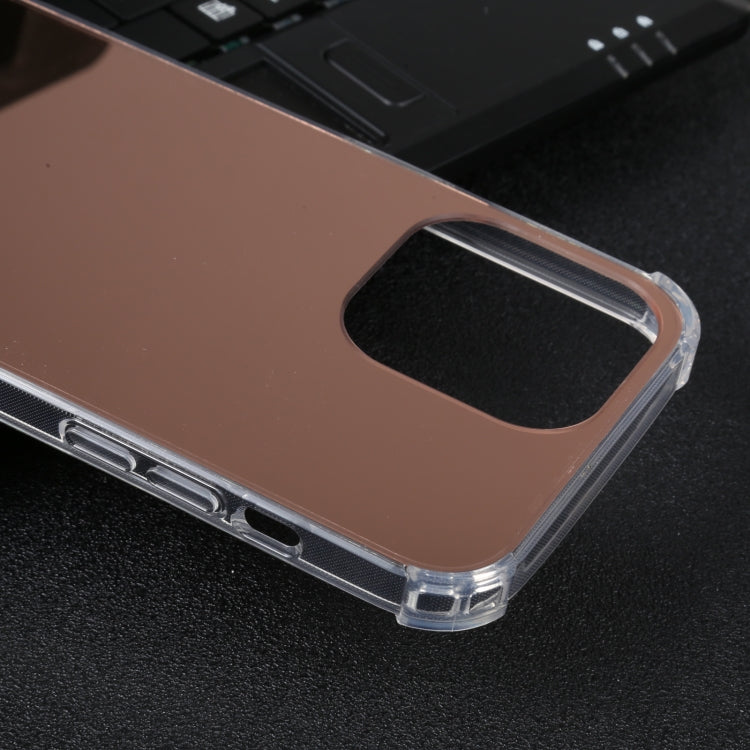 For iPhone 14 Pro Electroplated Mirror Acrylic Four Drop TPU Phone Case