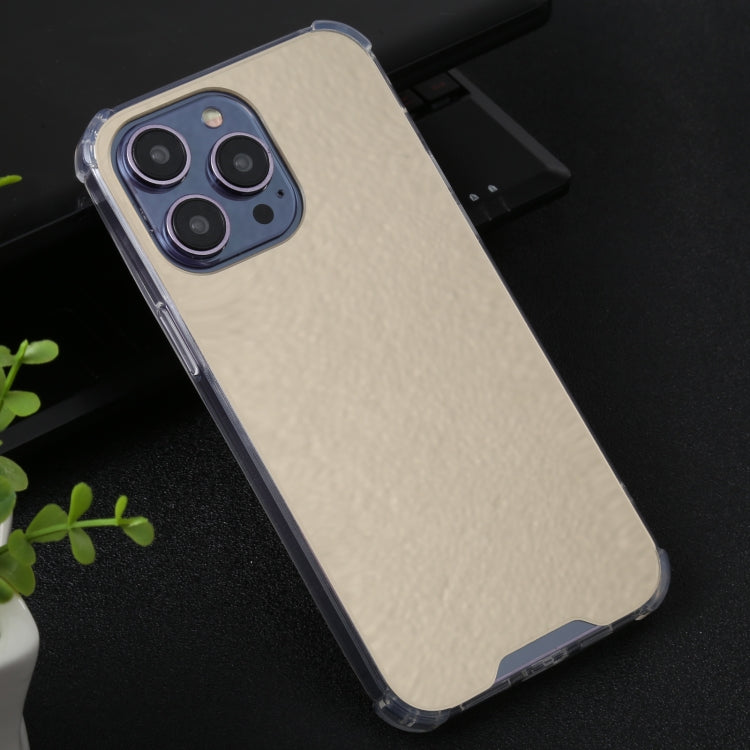 For iPhone 14 Pro Max Electroplated Mirror Acrylic Four Drop TPU Phone Case