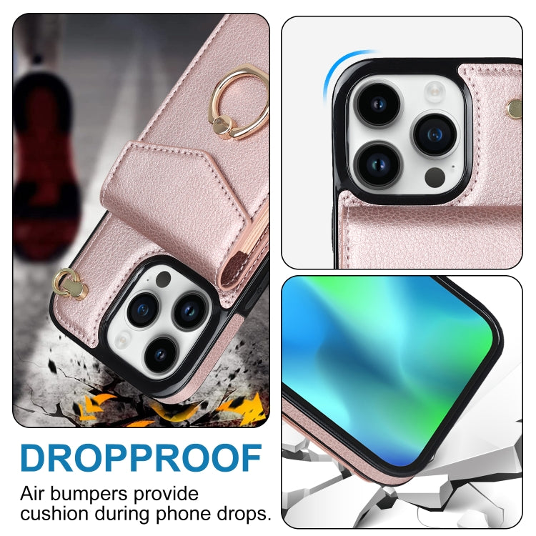 For iPhone 14 Pro Max Anti-theft RFID Card Slot Phone Case