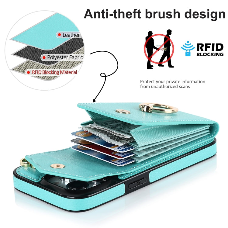 For iPhone 14 Pro Max Anti-theft RFID Card Slot Phone Case