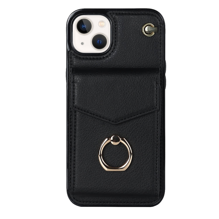 For iPhone 14 Anti-theft RFID Card Slot Phone Case