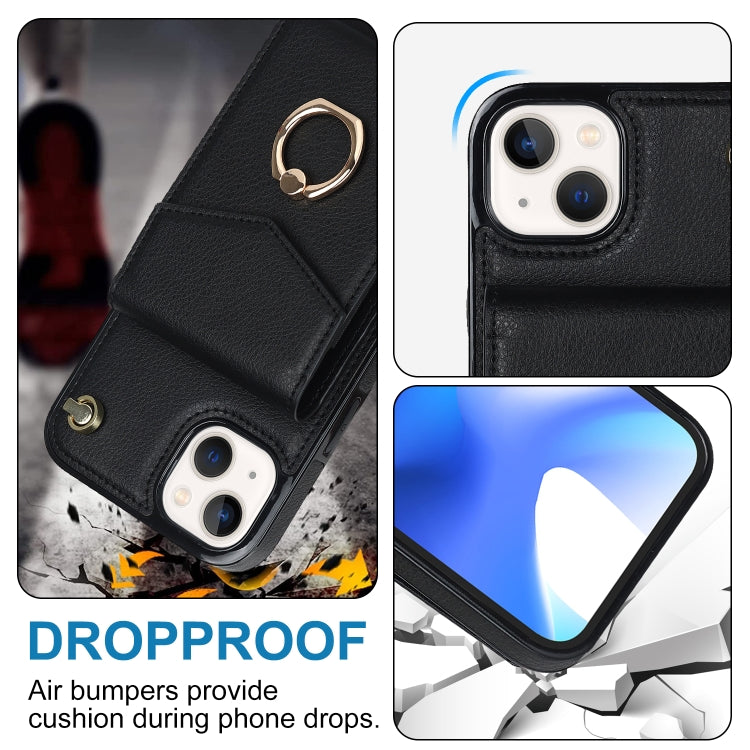 For iPhone 14 Anti-theft RFID Card Slot Phone Case