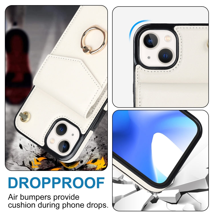 For iPhone 14 Anti-theft RFID Card Slot Phone Case