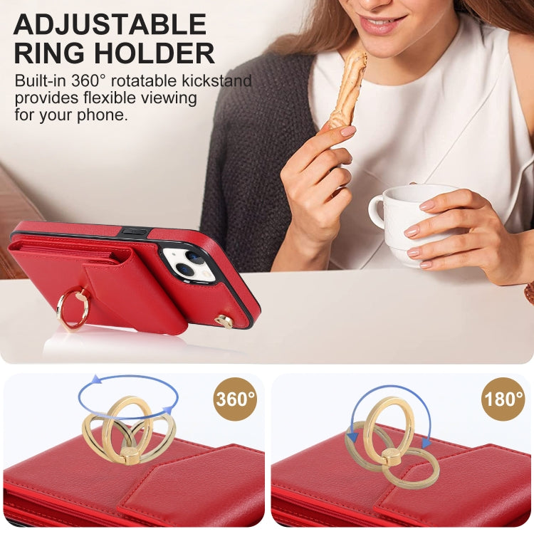 For iPhone 14 Anti-theft RFID Card Slot Phone Case