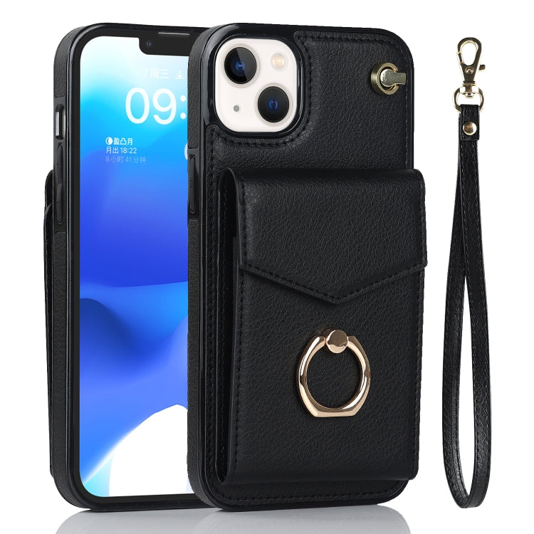 For iPhone 14 Plus Anti-theft RFID Card Slot Phone Case