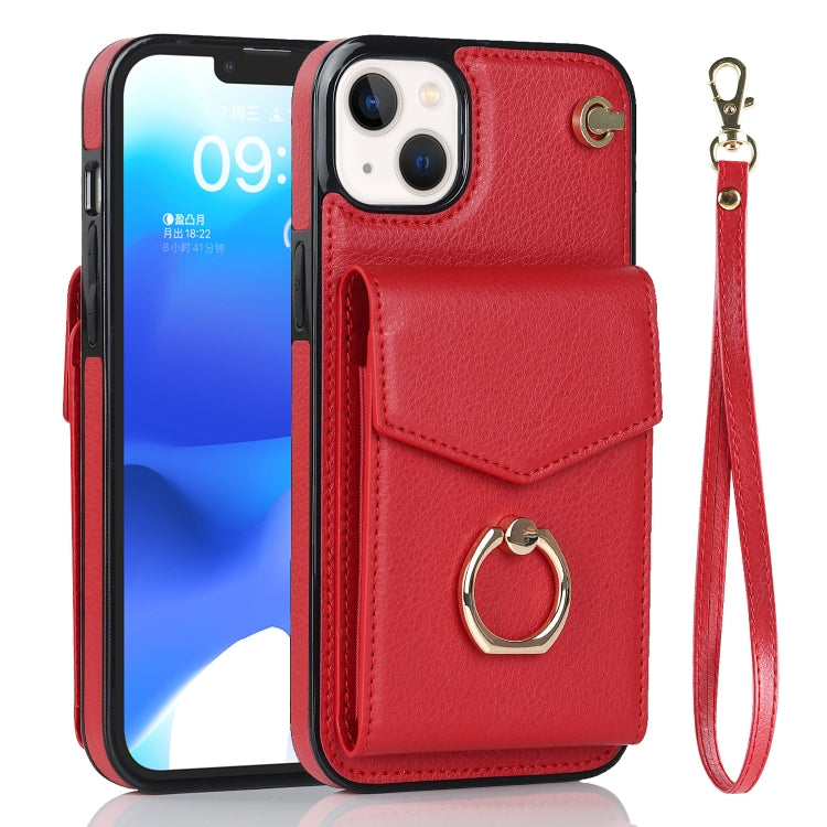 For iPhone 14 Plus Anti-theft RFID Card Slot Phone Case