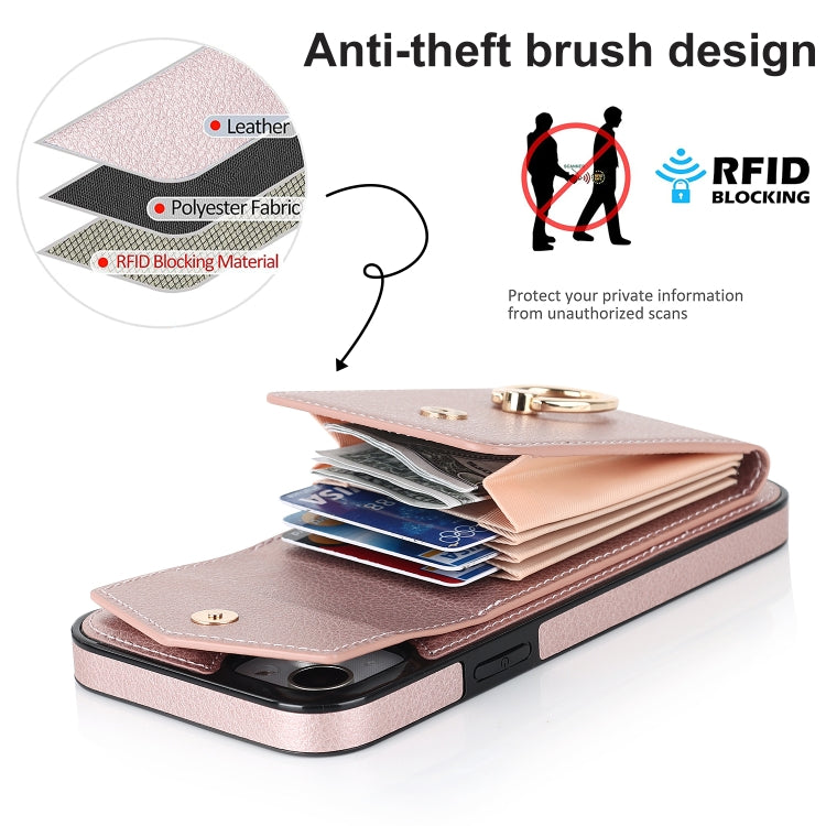 For iPhone 14 Plus Anti-theft RFID Card Slot Phone Case