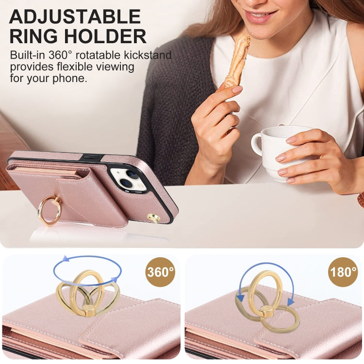 For iPhone 14 Plus Anti-theft RFID Card Slot Phone Case