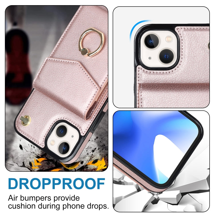 For iPhone 14 Plus Anti-theft RFID Card Slot Phone Case